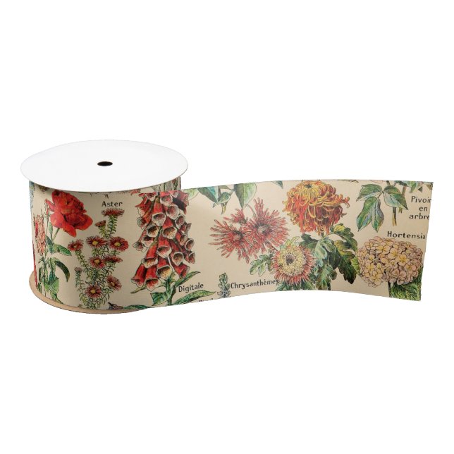 Vintage Blume Satinband (Spule)
