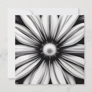 Vintage Blume Schwarz/Weiß