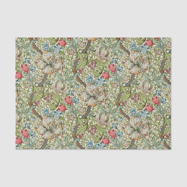 Vintage Blume Seidenpapier (Vorderseite)