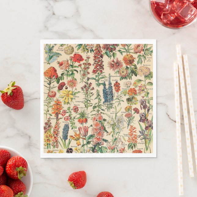 Vintage Blume Serviette (Beispiel)
