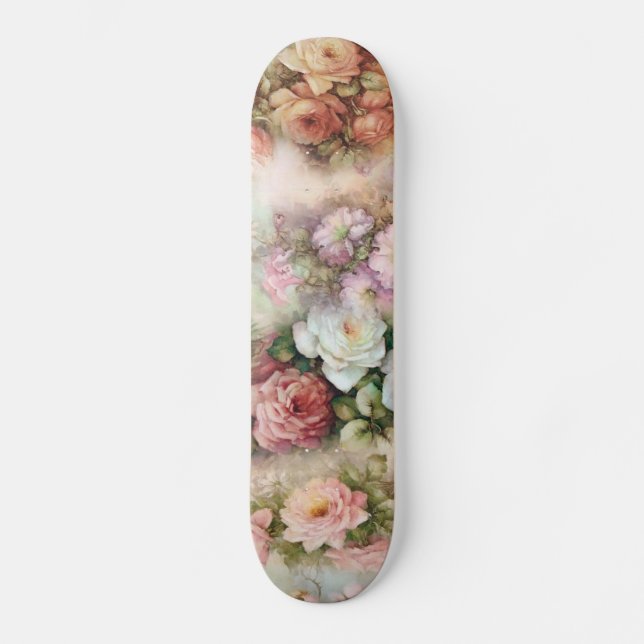 Vintage Blume Skateboard (Vorderseite)