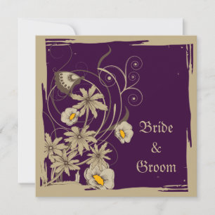 Vintage Blume speichern das Datum der Ankündigunge Einladung