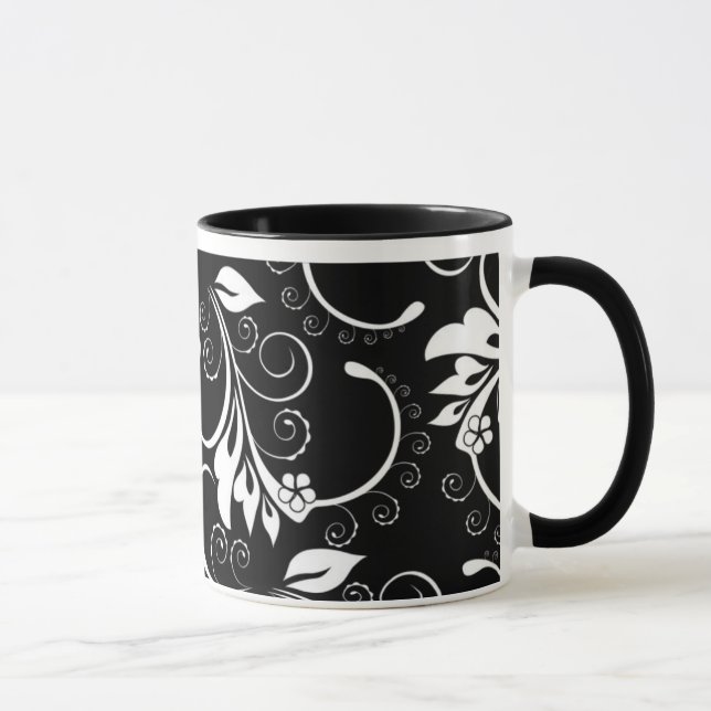 Vintage Blume Tasse (Rechts)