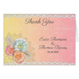 Vintage Blume und Spitzen