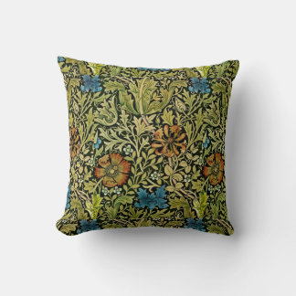 Vintage Blume und Weintrauben Kissen