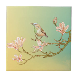 Vintage Blume und Wohngestaltung Keramik Fliese