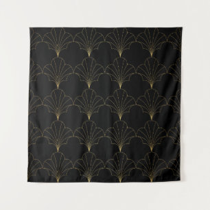 vintage Blumen abstrakt nahtloses Muster. Geometri Wandteppich