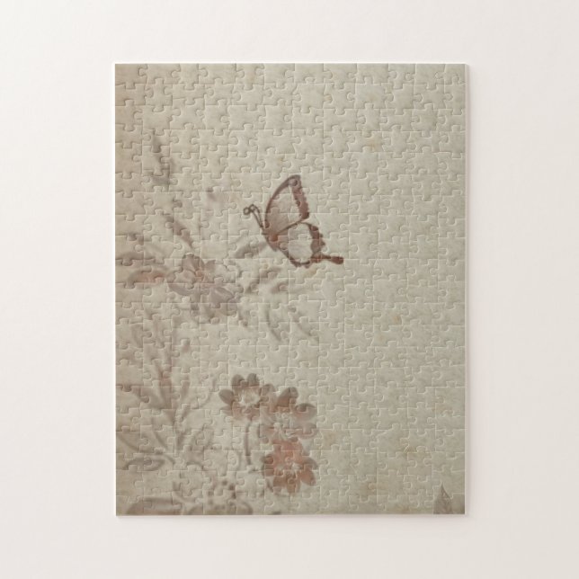 Vintage Blumen Beige (Vertikal)