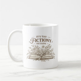 Vintage-Blumen-Buchliebhaber Draußen Ist Es Zu Fik Kaffeetasse
