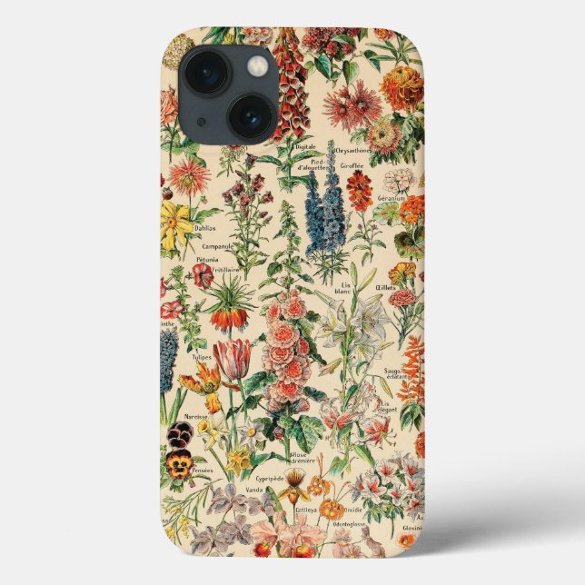 Vintage Blumen  Case-Mate iPhone Hülle (Rückseite)