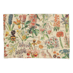 Vintage Blumen durch Adolphe Millot Kissenbezug