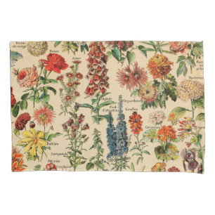 Vintage Blumen durch Adolphe Millot Kissenbezug