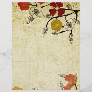 Vintage-Blumen Flyer