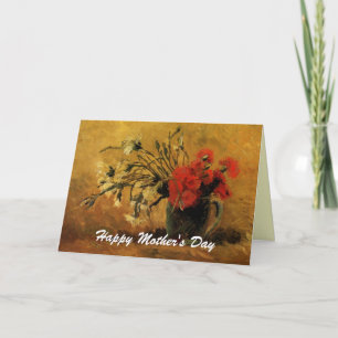 Vintage Blumen Happy Mother's Day Karte