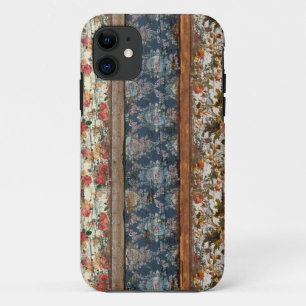 Vintage Blumen HolziPhone 5 Hülle