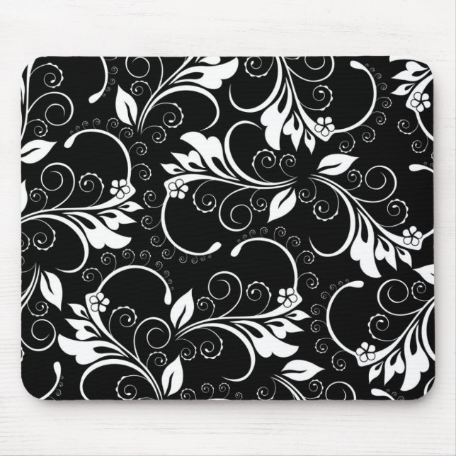 Vintage-Blumen Mousepad (Vorne)