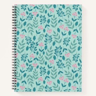 Vintage Blumen Notizbuch