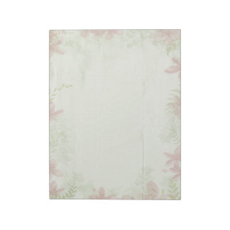 Vintage-Blumen-Papier-Notizblock Notizblock