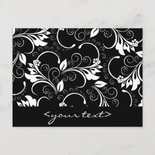 Vintage-Blumen Postkarte