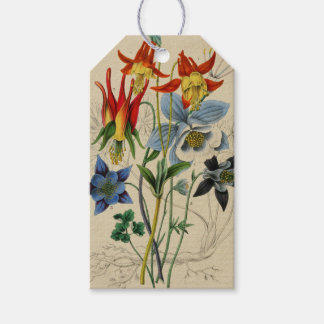 Vintage-Blumen-Tag Geschenkanhänger