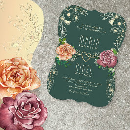 Vintage Blumenchic Emerald Green Wedding