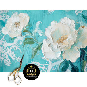 Vintage-Blumendekor  Seidenpapier