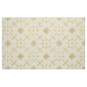 Vintage Blumendruck mit Fleuron-Interieur Stoff