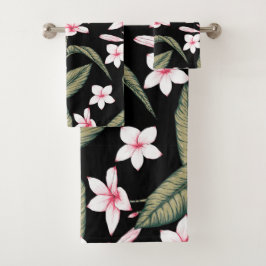 Vintage Blumenfarbe Badhandtuch Set