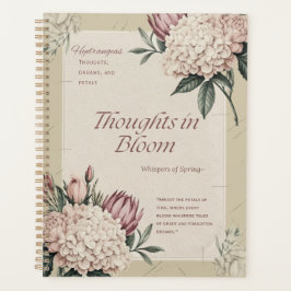 Vintage Blumengartenwerkzeuge Botanisches Design Planer