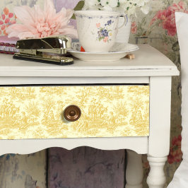 Vintage, blumengelbe Joule Seidenpapier