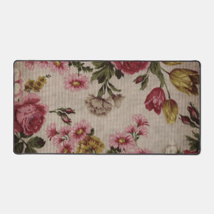 Vintage, blumengeschmückte Blume Schreibtischunterlage
