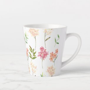 Vintage blumengeschmückte Hütte Traditionelle Blum Milchtasse