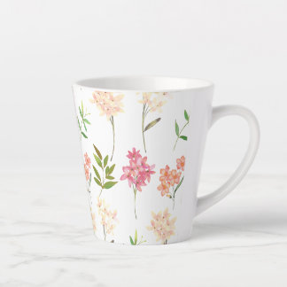 Vintage blumengeschmückte Hütte Traditionelle Blum Milchtasse