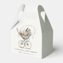 Vintage Blumengrün Blütenmatte Kinderdusche