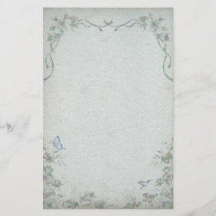 Vintage Blumenhochzeit Briefpapier