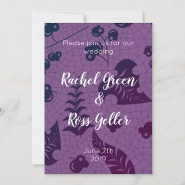 Vintage Blumenhochzeit Einladung