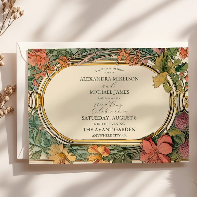 Vintage Blumenhochzeit Einladung (Von Creator hochgeladen)