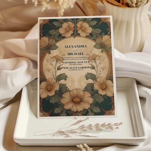 Vintage Blumenhochzeit Einladung (Von Creator hochgeladen)