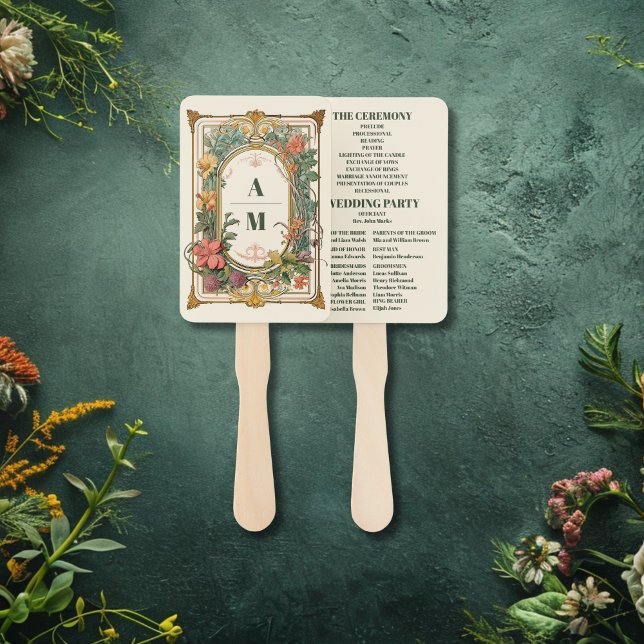 Vintage Blumenhochzeit Fächer (Von Creator hochgeladen)