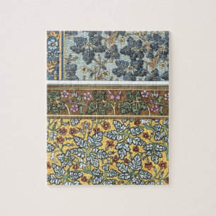 Vintage-Blumenkunst im Jugendstil Wilde Geranium-B