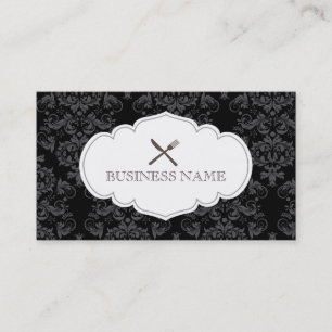 Vintage Blumenmuster-Catering-Geschäfts-Karte Visitenkarte