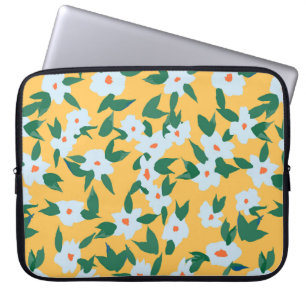 Vintage Blumenmuster im Paint-Stil. Laptopschutzhülle