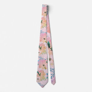 Vintage Blumenmuster Krawatte