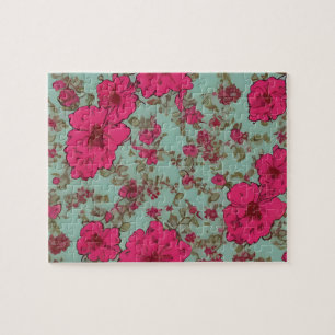 Vintage-Blumenmuster mit Pastellfarben Blumen