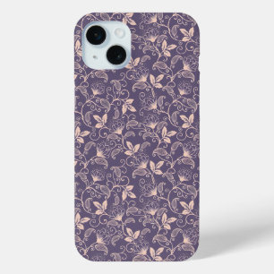 Vintage Blumenmuster mit wirbelnden Reben Case-Mate iPhone Hülle