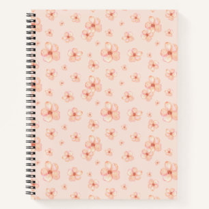 Vintage Blumenmuster Notizbuch