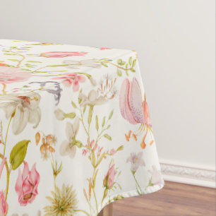 Vintage-Blumenmuster Tischdecke