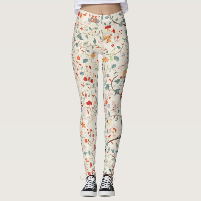 Vintage BlumenPrint Leggings (Vorderseite)