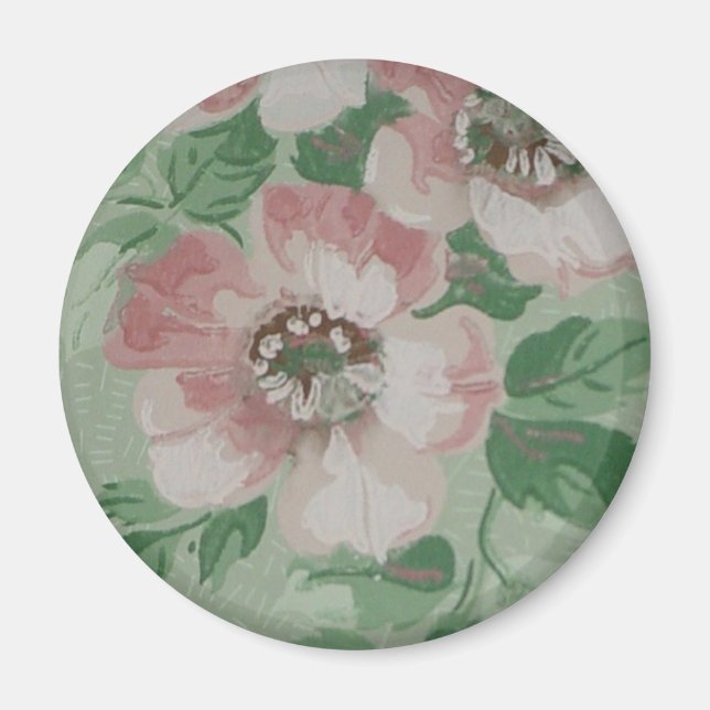 Vintage BlumenPrint Magnet (Vorne)