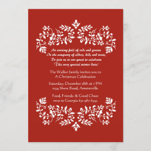 Vintage Blumenrolle-Einladung Einladung